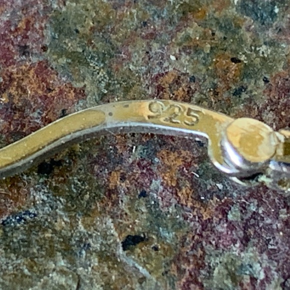 Beautiful Sterling Silver CZ Hoop Earrings - Picture 8 of 8